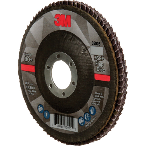 769F Quick Change Flap Disc, 4-1/2" x 7/8", Type 27, 80+ Grit, Ceramic Nuna Depot Inc.