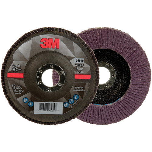 769F Quick Change Flap Disc, 5" x 7/8", Type 27, 80+ Grit, Ceramic Nuna Depot Inc.