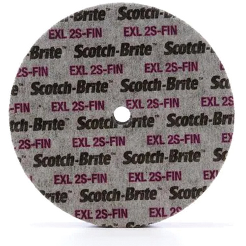 Meule unitaris&eacute;e EXL Scotch-Brite, 6" x 1/4", Arbre de 1/4", Grain de Fin, Carbure de silicium Nuna Depot Inc.