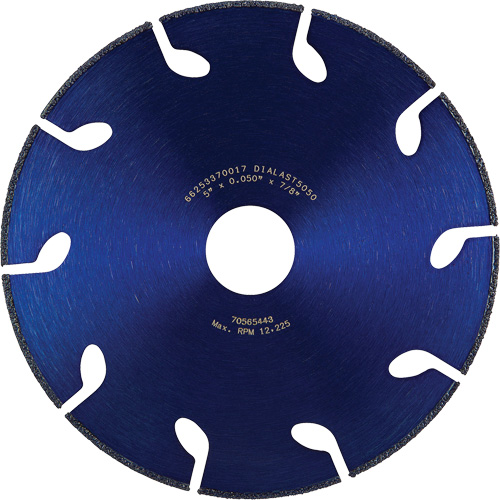 Dialast RightCut Cut-Off Wheel, 5" x 0.05", 7/8" Arbor, Type 01/41, Diamond, 12225 RPM Nuna Depot Inc.