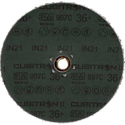 Cubitron II 987C Fibre Disc, Ceramic, 36+, 4-1/2" Dia Nuna Depot Inc.