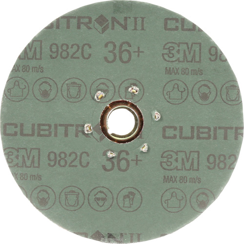 Cubitron II 982C Fibre Disc, Ceramic, 36+, 5" Dia Nuna Depot Inc.