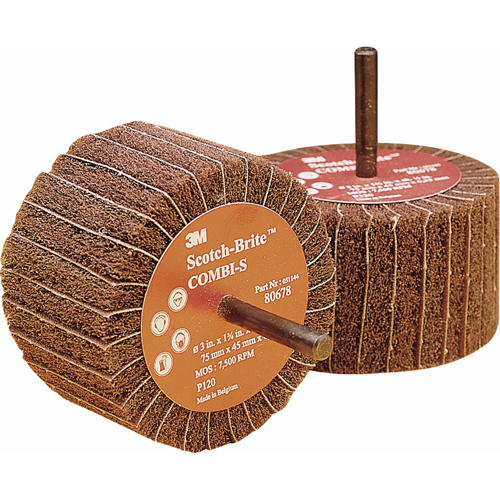 Combi Wheels, 3" Dia. x 1-3/4" W, 1/4" Arbor, Aluminum Oxide Nuna Depot Inc.