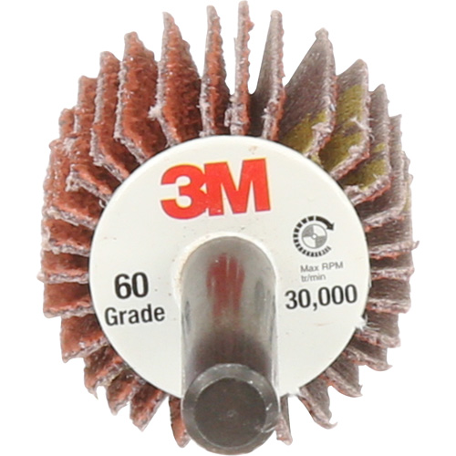 Flap Disc 747D, Aluminum Oxide/Ceramic, 60X Grit, 1" x 1" x 1/4" Nuna Depot Inc.