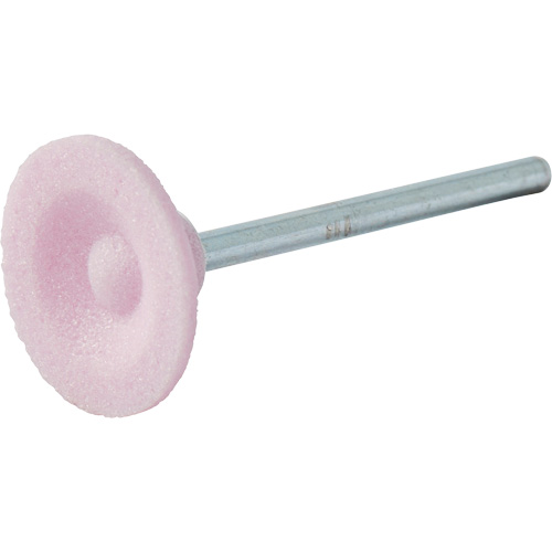 Meule mont&eacute;e vitrifi&eacute;e, B81, Oxyde d'aluminium, 3/4" dia., 3/16" lo, 80 Grain Nuna Depot Inc.