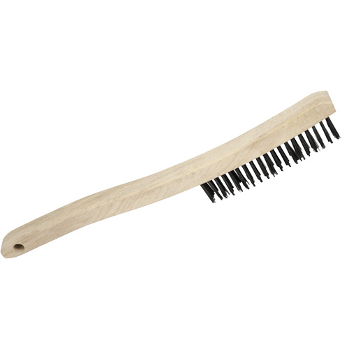3LH Brosse m&eacute;tallique manuelle, Acier au carbone, 3 x 19 rangs de fils, Longueur 13-3/4" Nuna Depot Inc.