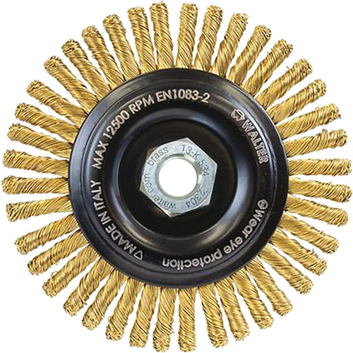 Brosse m&eacute;tallique &agrave; touret sans cr&eacute;ation d'&eacute;tincelles, 6" dia. x 5/8"-11 arbre Nuna Depot Inc.