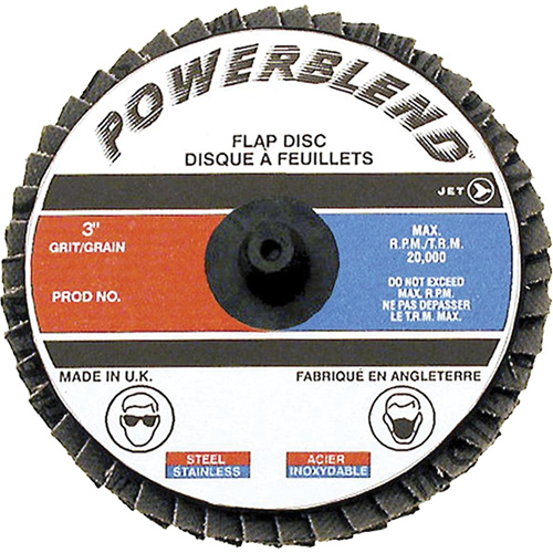 Powerblend Roll-On Flap Disc, 2" x Z60 Grit Nuna Depot Inc.
