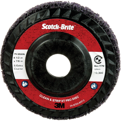 Disque Clean and Strip XT Pro XO-DC Scotch-Brite, 4-1/2" dia., Grain Extra grossier, Carbure de silicium Nuna Depot Inc.