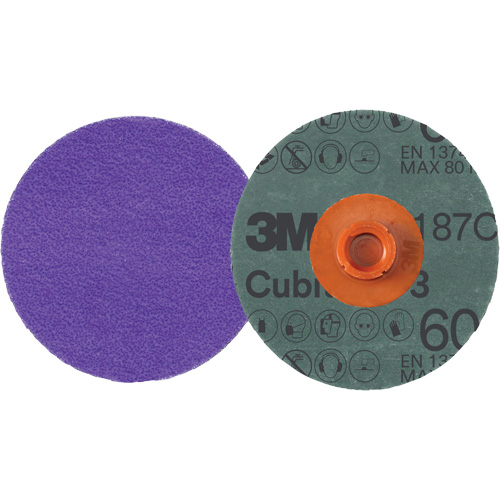 Disque en fibre Roloc Cubitron 3, 4" dia., Grain 60+, C&eacute;ramique Nuna Depot Inc.