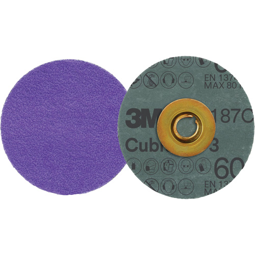 Disque en fibre Roloc Cubitron 3, 3" dia., Grain 60+, C&eacute;ramique Nuna Depot Inc.