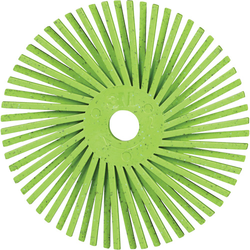 Brosse radiale en soies de pr&eacute;cision type A PN-RB Scotch-Brite , C&eacute;ramique, Grain 50+, 3" dia. Nuna Depot Inc.