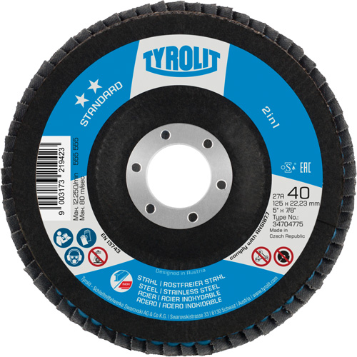 Disque &agrave; lamelles 2-en-1, 5" x Type 27A, Grain 60 Nuna Depot Inc.