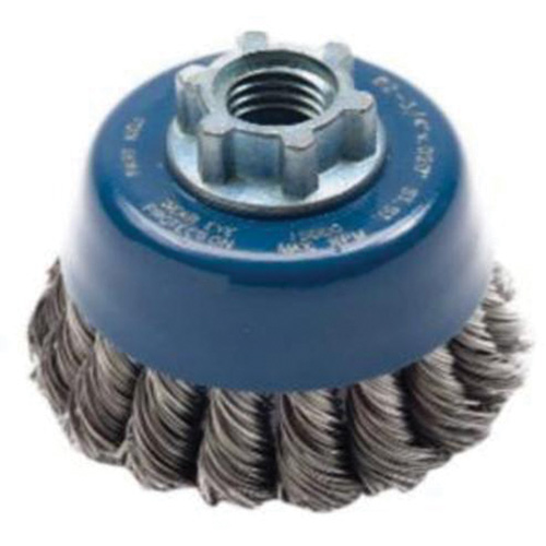 Brosse-boisseau &agrave; fils nou&eacute;s, 2-3/4" dia. x 5/8"-11 arbre Nuna Depot Inc.