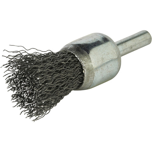Brosse &agrave; fils cr&ecirc;p&eacute;s avec moyeu, 1", Fils 0,020", Tige 1/4" Nuna Depot Inc.