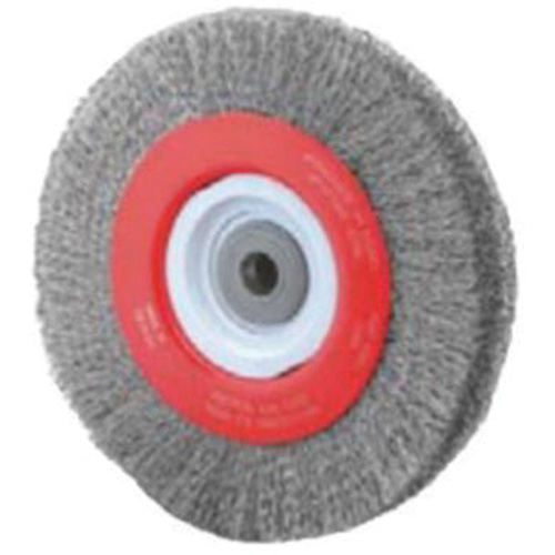 Crimped Bench Wheel, 8" Dia., 0.014" Fill, 1/2"-2 Arbor Nuna Depot Inc.