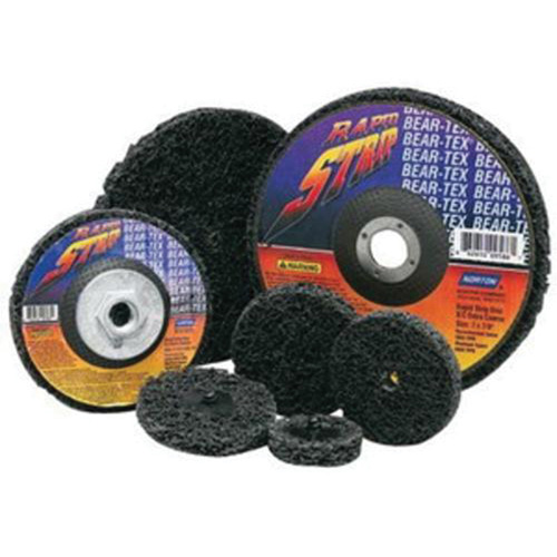 Bear-Tex&reg; Rapid Strip Non-Woven Depressed Center Disc, 4-1/2" Dia., Extra Coarse Grit, Silicon Carbide Nuna Depot Inc.
