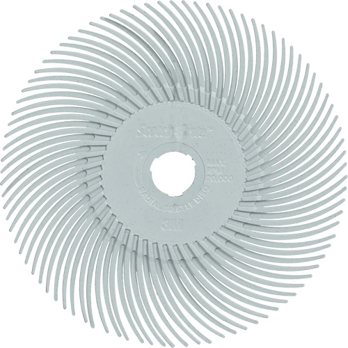 Scotch-Brite Type C Precision Radial Bristle Brush PN-RB, Ceramic, 120+ Grit, 3" Dia. Nuna Depot Inc.