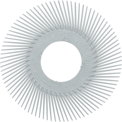 Scotch-Brite Type A Precision Radial Bristle Brush PN-RB without Adapter, Ceramic, 120+ Grit, 6" Dia. Nuna Depot Inc.
