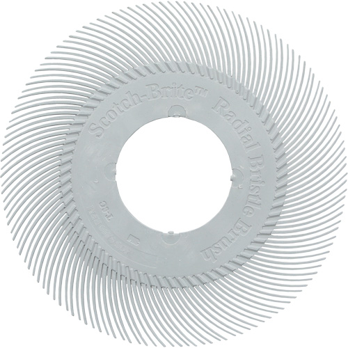 Brosse radiale en soies de pr&eacute;cision type C PN-RB sans adaptateur Scotch-Brite, C&eacute;ramique, Grain 120+, 7-5/8" dia. Nuna Depot Inc.