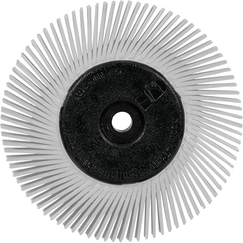 Brosse radiale en soies de pr&eacute;cision type A PN-RB avec adaptateur Scotch-Brite , C&eacute;ramique, Grain 120+, 6" dia. Nuna Depot Inc.