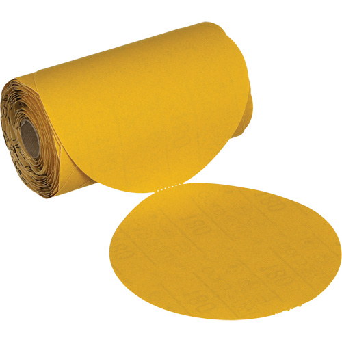 Disque abrasif dor&eacute; en rouleau Stikit 09316, 6" dia., Grain 240, Oxyde d'aluminium Nuna Depot Inc.