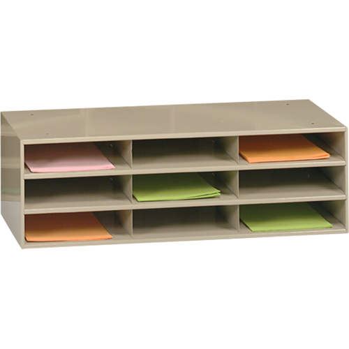 Organisateurs de donn&eacute;es, Stationnaire, 9 fentes, Acier, 33-3/4" la x 11-5/8" p x 10-3/4" h Nuna Depot Inc.