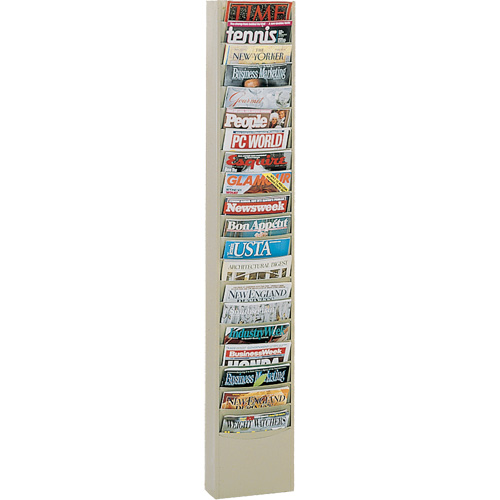 Porte-documents, Mural, 20 fentes, Acier, 9-3/4" la x 4-1/8" p x 58" h Nuna Depot Inc.