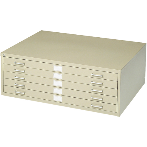 Steel Plan Files, 5 Drawers, 40-3/8" W x 29-3/8" D x 16-1/2" H Nuna Depot Inc.