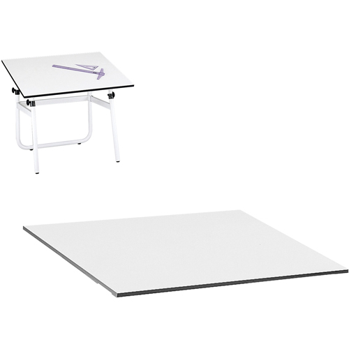 Dessus pour table &agrave; dessin r&eacute;glable Vista, 48" la x 3/4" h, Blanc Nuna Depot Inc.