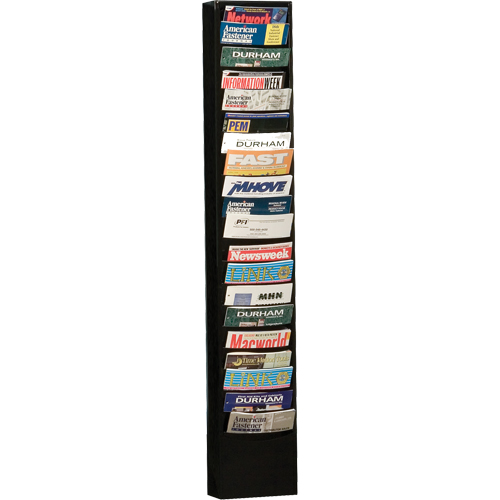 Pr&eacute;sentoirs, Stationnaire, 20 fentes, Acier, 9-3/4" la x 4-1/8" p x 58" h Nuna Depot Inc.
