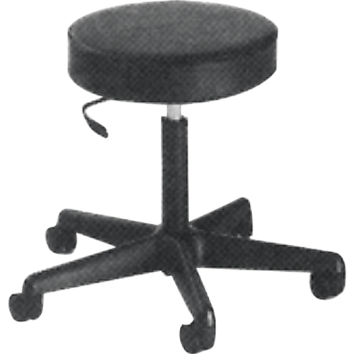 900 Series Task Stool, Mobile, Adjustable, 16" - 22", Fabric Seat, Black Nuna Depot Inc.
