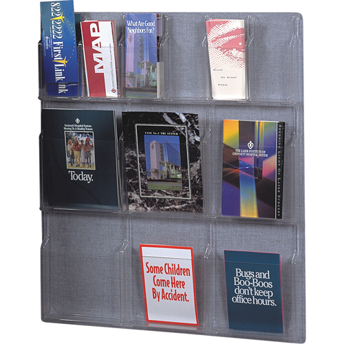 Pr&eacute;sentoirs, Mural, 6 fentes, Plastique, 30" la x 34-3/4" p x 34-3/4" h Nuna Depot Inc.