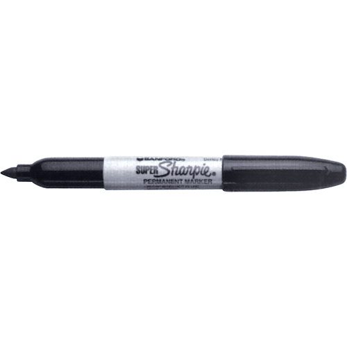 Marqueurs permanents - Super, Noir, Pointe Fin Nuna Depot Inc.