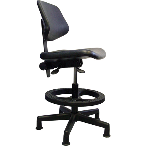 Ergonomic Seating, Polyurethane, Black, 250 lbs. Capacity Nuna Depot Inc.
