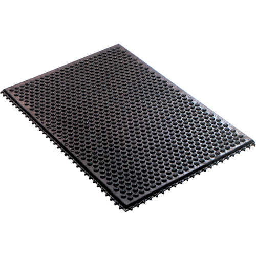 Syst&egrave;me de tapis anti-fatigue emboîtable en caoutchouc conducteur, Caoutchouc, 2' la c, 3' lo, 1/2" &eacute;paisseur, Noir Nuna Depot Inc.