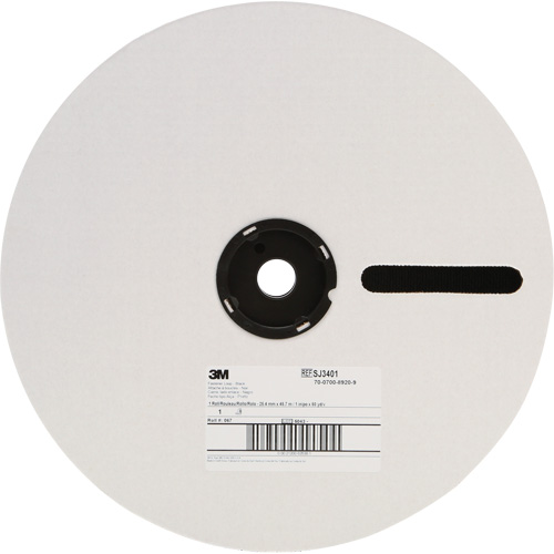 Fastener, Loop, 50 yds x 5/8", Adhesive, Black Nuna Depot Inc.