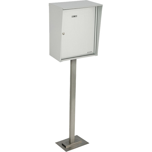 Collecting Boxes, Pedestal -Mounted, 21" x 12-7/8", Aluminum Nuna Depot Inc.