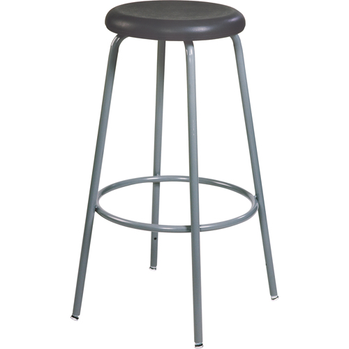 500 Series Stool, Stationary, Adjustable, 20" - 28", Polyurethane Seat, Black Nuna Depot Inc.