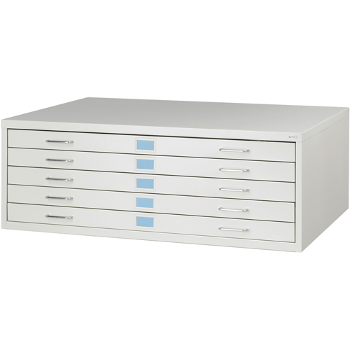 FacilTM Flat File Cabinets, 5 Drawers, 46" W x 32" D x 16-3/8" H Nuna Depot Inc.