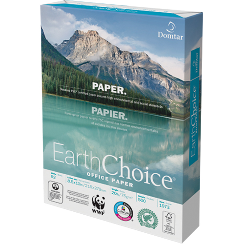 Papier pour le bureau EarthChoice, FSC, 8-1/2" x 11", 20 lb, Blanc Nuna Depot Inc.