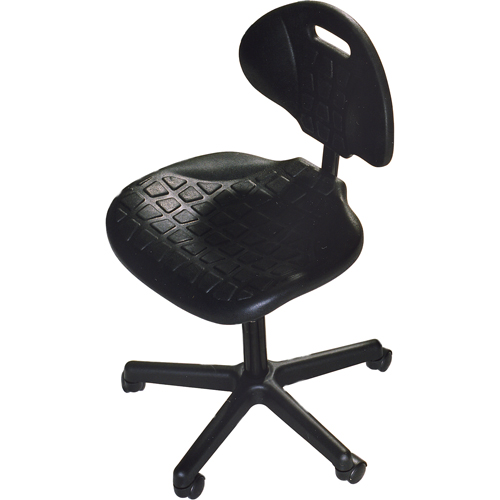Heavy-Duty Ergonomic Seating, Polyurethane, Black, 250 lbs. Capacity Nuna Depot Inc.
