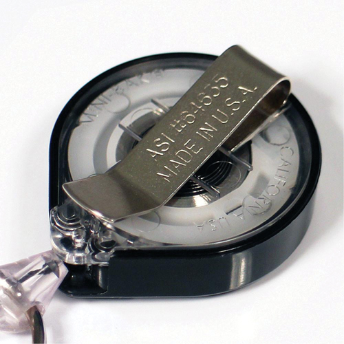 Porte-insignes r&eacute;tractables pour carte d'identit&eacute; Mini-Bak, Plastique, C&acirc;ble 36", Fixation Agrafe de ceinture Nuna Depot Inc.