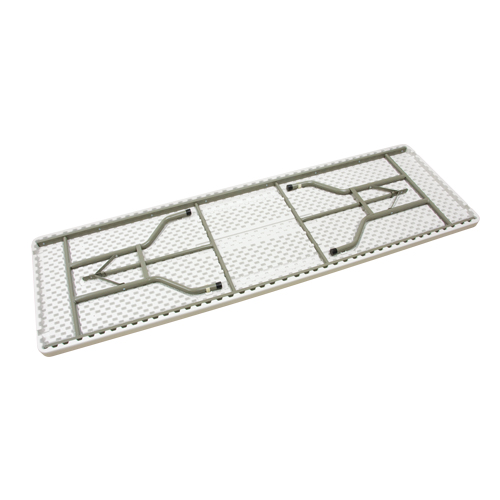 Folding Table, Rectangular, 96" L x 30" W, Polyethylene, White Nuna Depot Inc.