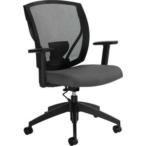 Task Chairs, Vinyl, Charcoal, 300 lbs. Capacity Nuna Depot Inc.
