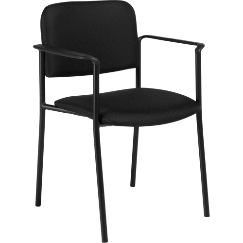 Chaises empilables, Tissu, Hauteur 32", Capacit&eacute; 300 lb, Noir Nuna Depot Inc.
