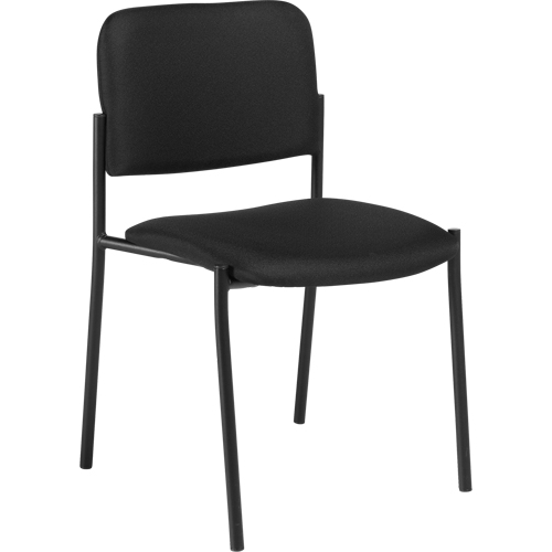 Chaises sans accoudoirs empilables, Tissu, Hauteur 32", Capacit&eacute; 300 lb, Noir Nuna Depot Inc.