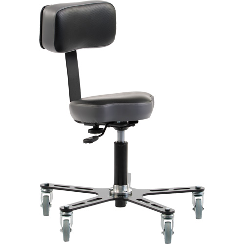 SF150 Ergonomic Chair, Vinyl Seat, Black Nuna Depot Inc.