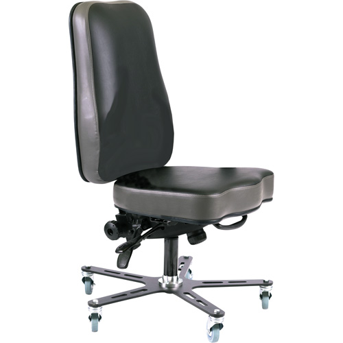 Synergo I Ergonomic Chair, Mobile, Vinyl Seat, Black Nuna Depot Inc.