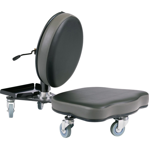 Chaise ergonomique Flex, Vinyle, Noir/gris Nuna Depot Inc.